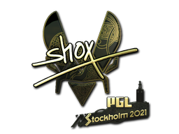 Samolepka | shox (zlatá) | PGL Stockholm 2021