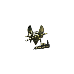Sticker | shox (Gold) | Stockholm 2021