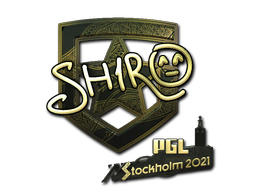 Sticker | sh1ro (Goud) | Stockholm 2021