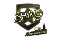 Sticker | sh1ro (Gold) | Stockholm 2021