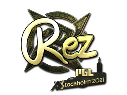 ステッカー | REZ (ゴールド) | Stockholm 2021