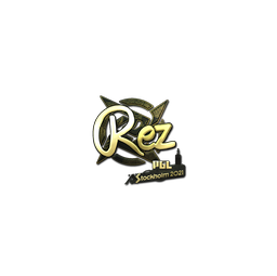 Sticker | REZ (Gold) | Stockholm 2021