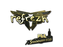 Sticker | refrezh (Goud) | Stockholm 2021