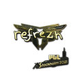 Sticker | refrezh (Gold) | Stockholm 2021 image 120x120