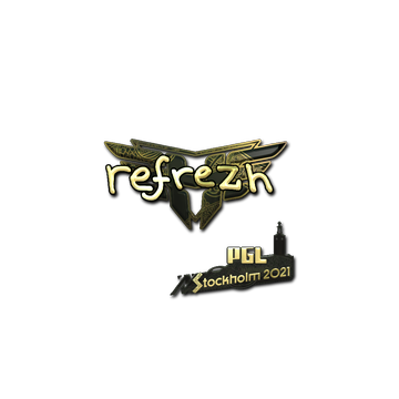 Sticker | refrezh (Gold) | Stockholm 2021 image 360x360