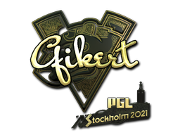 Стикер | Qikert (златен) | Stockholm 2021