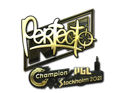 Sticker | Perfecto (Goud) | Stockholm 2021