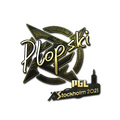 Sticker | Plopski (Gold) | Stockholm 2021 image 120x120