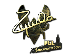 ステッカー | ZywOo (ゴールド) | Stockholm 2021