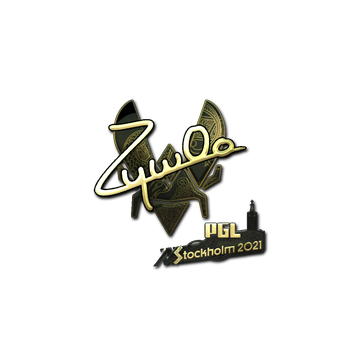 Sticker | ZywOo (Gold) | Stockholm 2021 image 360x360