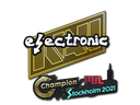 Sticker | electroNic | Stockholm 2021