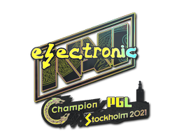 Samolepka | electroNic (holografická) | PGL Stockholm 2021