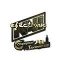 Sticker | electroNic (Gold) | Stockholm 2021 image 120x120
