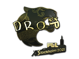 ステッカー | drop (ゴールド) | Stockholm 2021