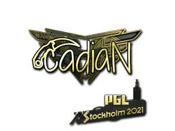 Sticker | cadiaN (Gold) | Stockholm 2021