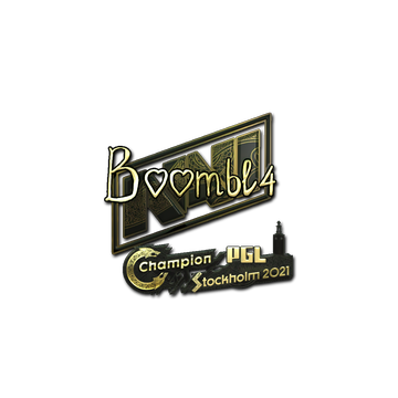 Sticker | Boombl4 (Gold) | Stockholm 2021 image 360x360