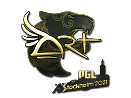 ステッカー | arT (ゴールド) | Stockholm 2021