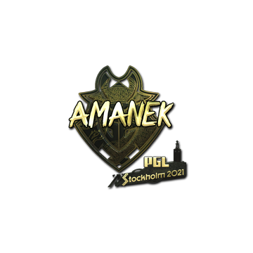 Sticker | AMANEK (Gold) | Stockholm 2021 image 360x360