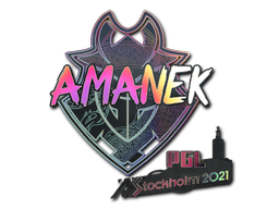 Abțibild | AMANEK (Holo) | Stockholm 2021