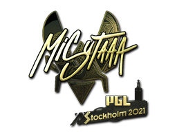 Sticker | misutaaa (Gold) | Stockholm 2021