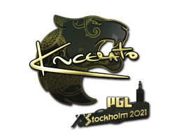 Стикер | KSCERATO (златен) | Stockholm 2021