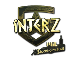 Abțibild | interz (Auriu) | Stockholm 2021