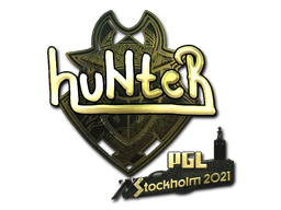 ステッカー | huNter- (ゴールド) | Stockholm 2021