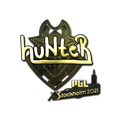 Sticker | huNter- (Gold) | Stockholm 2021 image 120x120