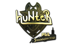 Sticker | huNter- (Gold) | Stockholm 2021