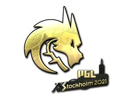 ステッカー | Team Spirit (ゴールド) | Stockholm 2021