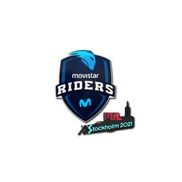 Sticker | Movistar Riders | Stockholm 2021 image 360x360