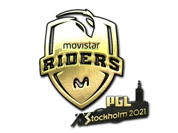 스티커 | Movistar Riders(금박) | 스톡홀름 2021