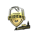 Sticker | Movistar Riders (Gold) | Stockholm 2021 image 120x120