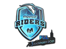 ステッカー | Movistar Riders (ホログラム) | Stockholm 2021