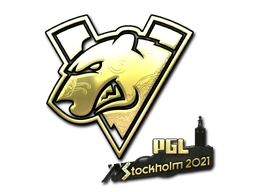 Стикер | Virtus.Pro (златен) | Stockholm 2021