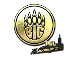 Samolepka | BIG (zlatá) | PGL Stockholm 2021