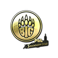 Sticker | BIG (Gold) | Stockholm 2021 image 120x120