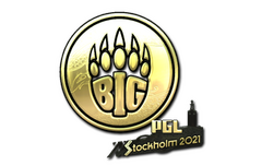 Sticker | BIG (Gold) | Stockholm 2021