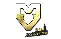 Sticker | MOUZ (Gold) | Stockholm 2021