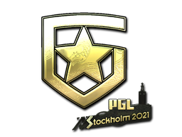 Klistremerke | Gambit Gaming (gull) | Stockholm 2021