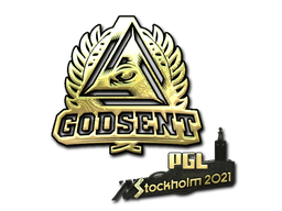 Aufkleber | GODSENT (Gold) | Stockholm 2021