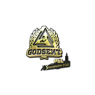 Sticker | GODSENT (Gold) | Stockholm 2021 image 360x360