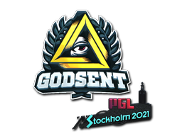 Abțibild | GODSENT (Înfoliat) | Stockholm 2021