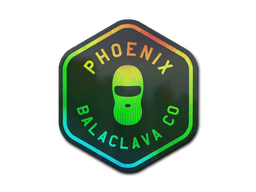 Pegatina | Phoenix Balaclava Co. (holográfica)