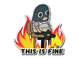 Autocolante | This Is Fine (T)