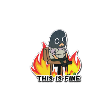 Sticker | This Is Fine (T) image 360x360