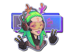 Sticker | V pour victoire (holo)