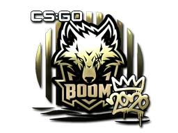 Стикер | Boom (златен) | 2020 КРЗШ