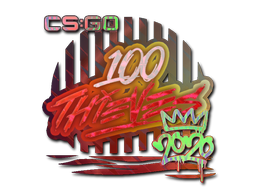 Klistermærke | 100 Thieves (Holo) | RMR 2020