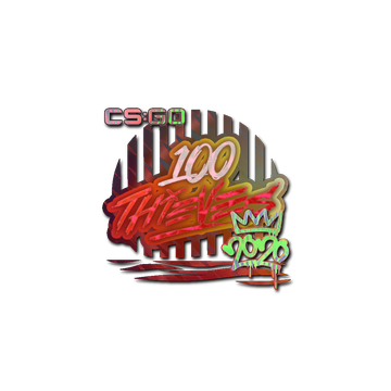 Sticker | 100 Thieves (Holo) | 2020 RMR image 360x360